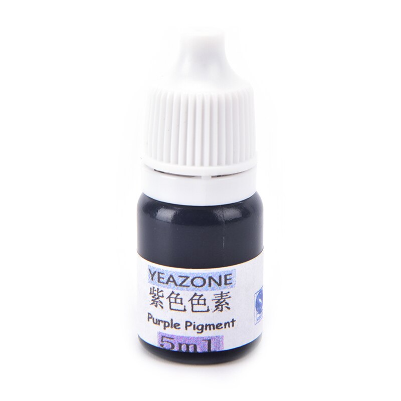 5ml pigment håndlavede sæbefarvestof pigmenter håndlavede sæbebasefarver flydende pigment 8 farver farvestof værktøjssæt materialer: Lilla