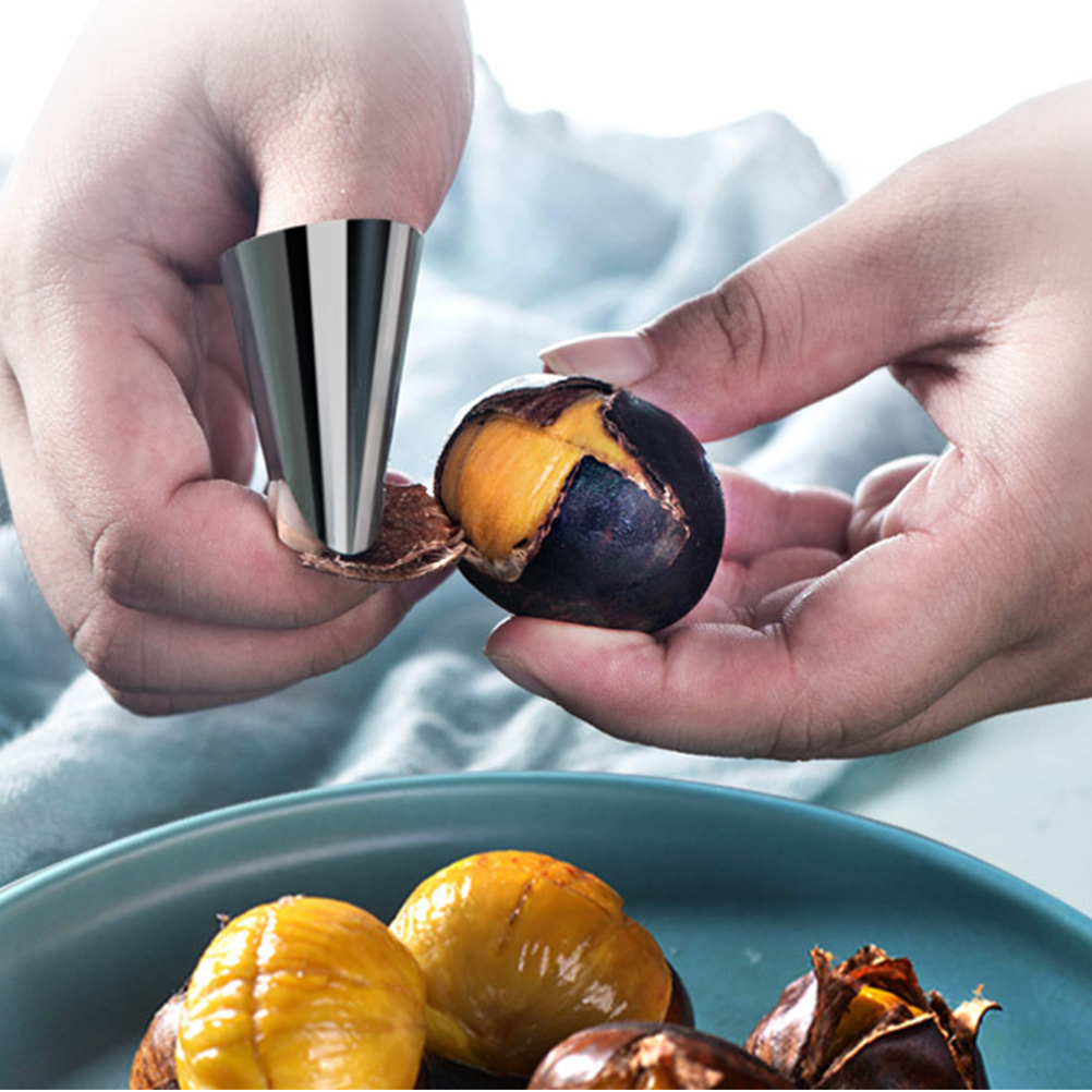 20pcs Stainless Steel Finger Guard Picking Vegetables Metal Nail Cutting Cover