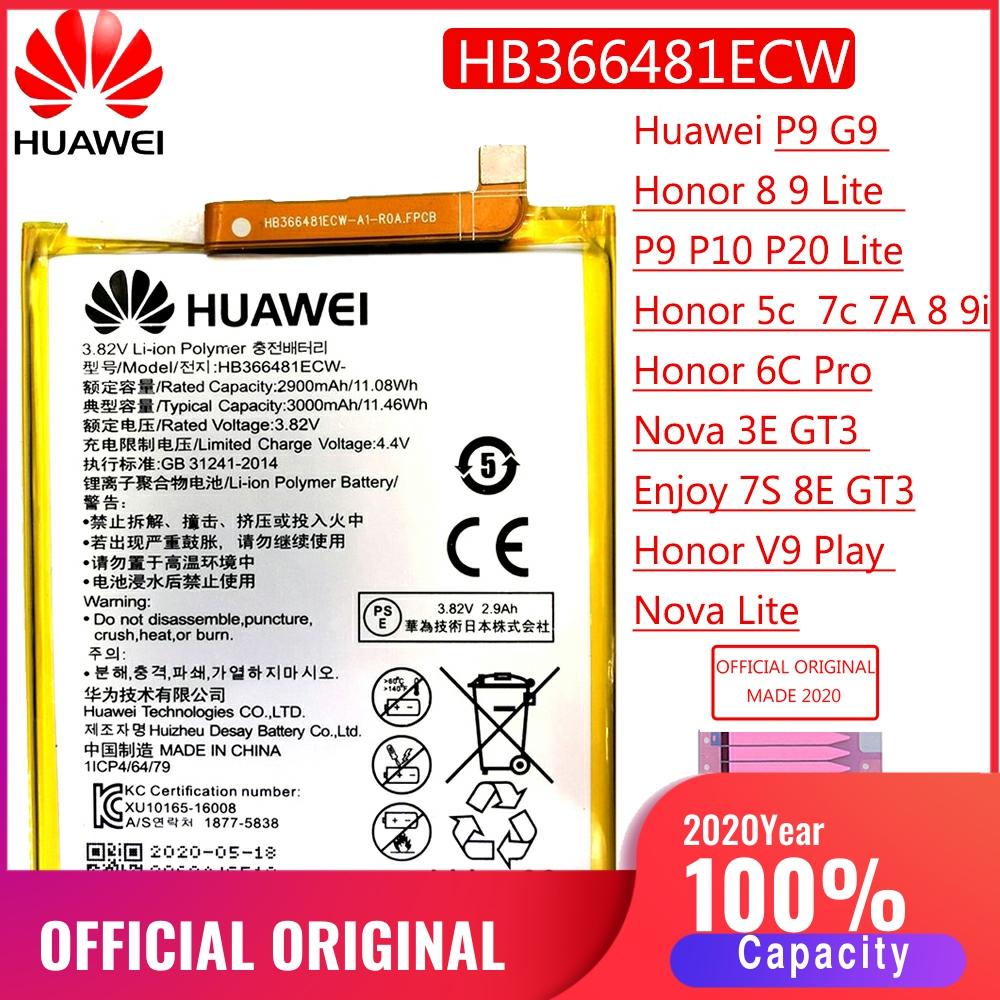 HB366481ECW Originele Batterij Voor Huawei P9/P9 Lite P10 P20 Lite Y6 Ii P8 Lite Honor 8 7C 5C Ascend P9 Vervanging Bateria