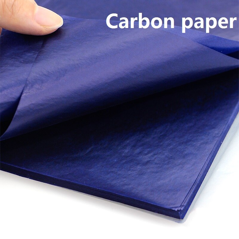 16k 97 ark blå farve 3 røde dobbeltsidet karbonpapir 255 x 185mm kontor regnskab kopi papir fil regninger dokument kvittering 9375