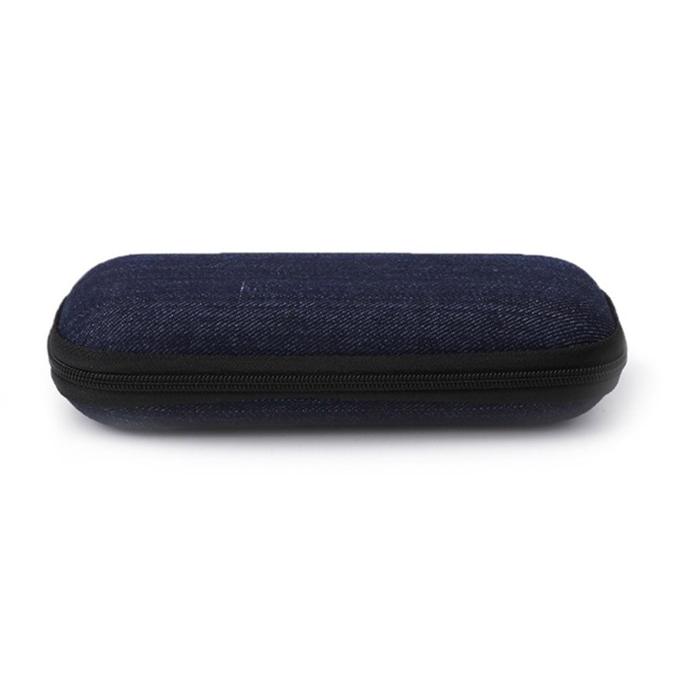 Estuche rígido de madera de para gafas de lectura, estuche para gafas de sol de cuero PU para hombres y mujeres: Black