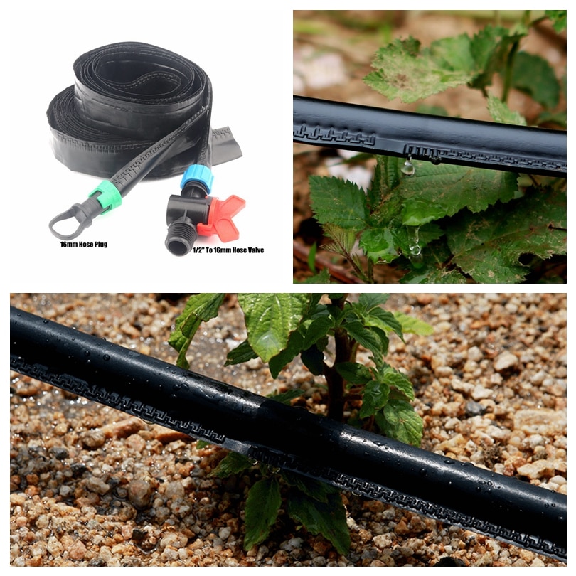 Système de Micro Irrigation goutte à goutte, ruban de Type labyrinthe, tuyau d&#39;arrosage Simple, 5 ~ 50m, 3l