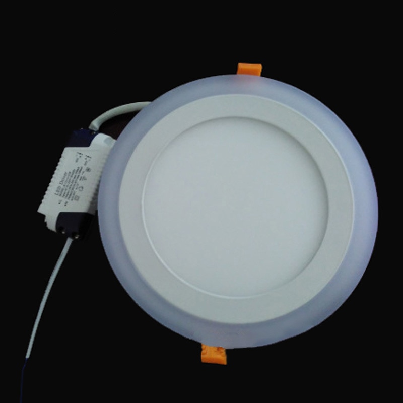 Spot lumineux LED circulaire ou carré encastrable pour le plafond, éclairage d'intérieur, 6/9/16/24W, ac 110/panneau lumineux à LED à deux couleurs V, 220V