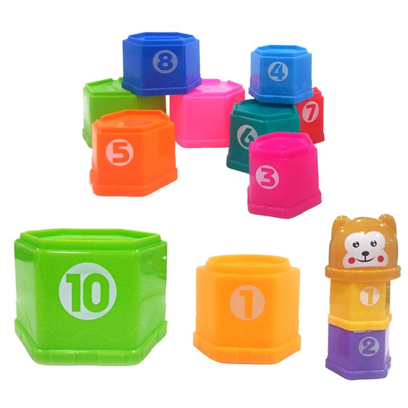 1 Set Stapelen Cups Educatief Plastic Grappige Leuke Developmental Vroege Educatief Stacker Speelgoed Discovery Speelgoed Spelletjes Voor Kinderen