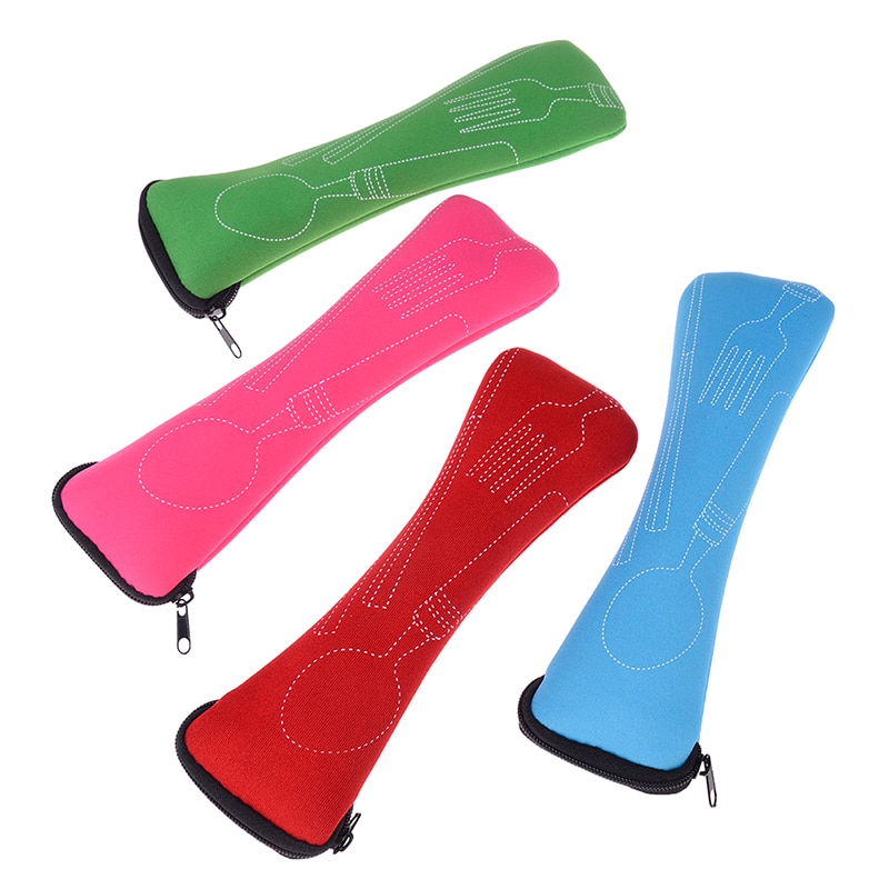 Portable Travel Camping Bag Cutlery Fork Poon Picnic Tool Storage Bag Bag
