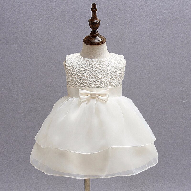 Kinderkleding Zomer Europese En Amerikaanse Meisjes Baby Jurken Volle Maan Honderd Dagen Oud Kind Gaas Rok prins: White / 6m