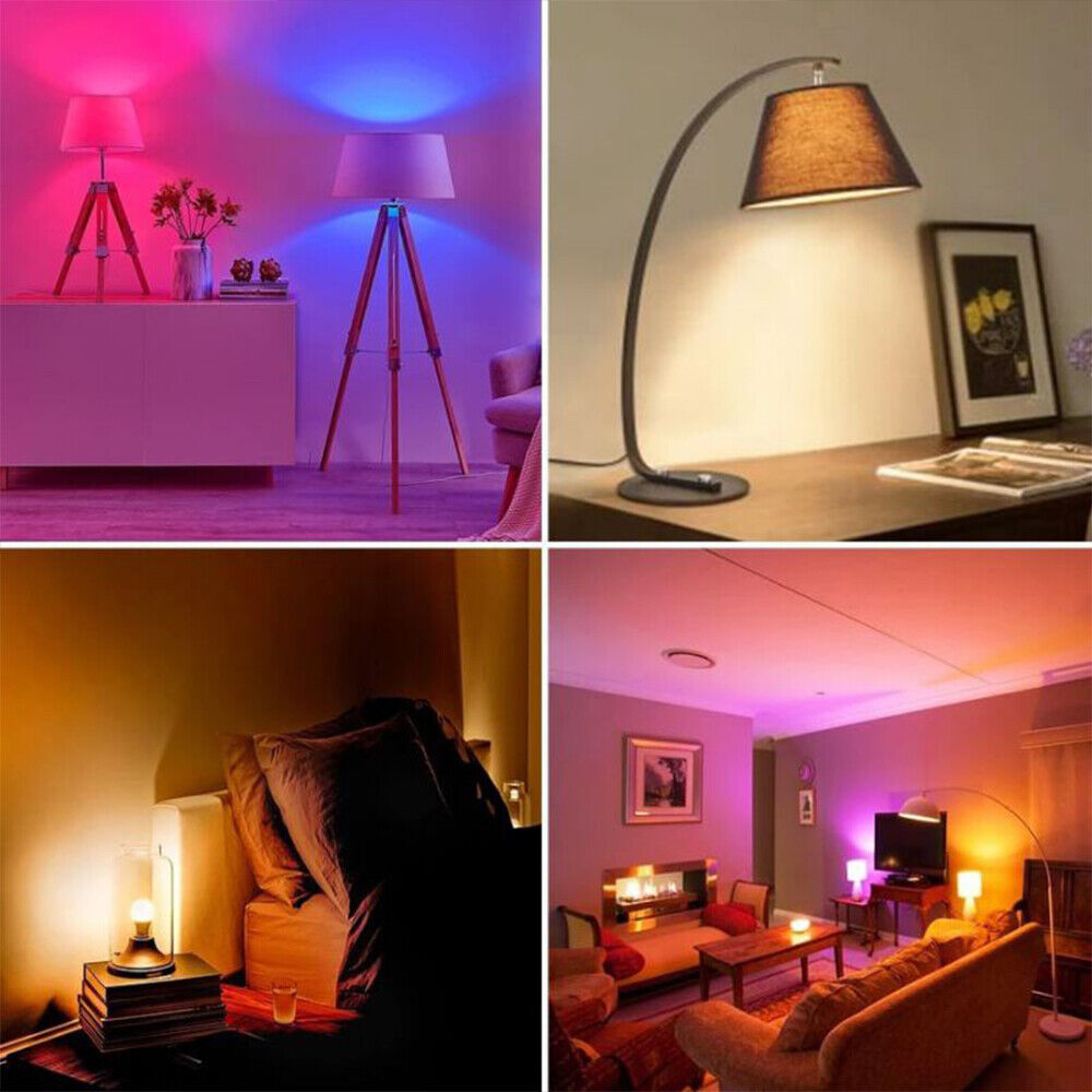 16 Colors RGB Bulb LED Multicolor Bulb E27 Base 220V Household Lighting Dimmable 24 Key Remote Control Atmosphere Neon Light