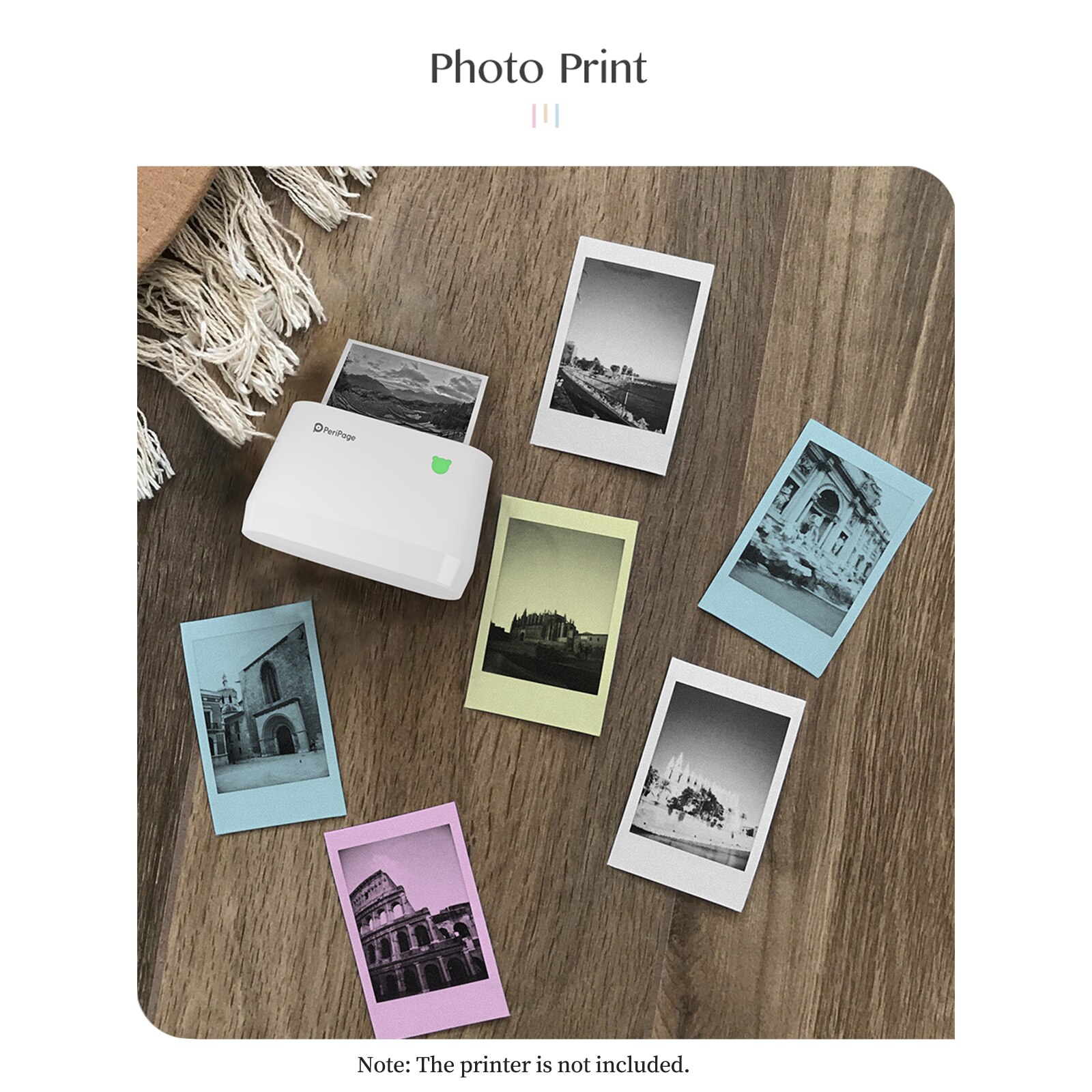 Peripage 3 Roll 77X30Mm Zelfklevende Thermisch Papier Sticker Bpa-vrij Printable Sticky Papier Voor peripage A9/A9s/A9 Pro/A9 Max