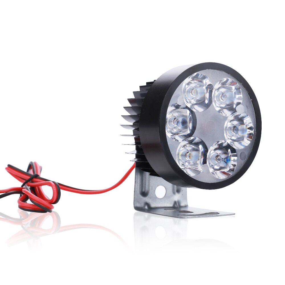 Universal LED Motorcycle Headlight 12V-90V 6 LED Light 6000K Waterproof Headlamp Front Light Bulbs For Motor Head Light