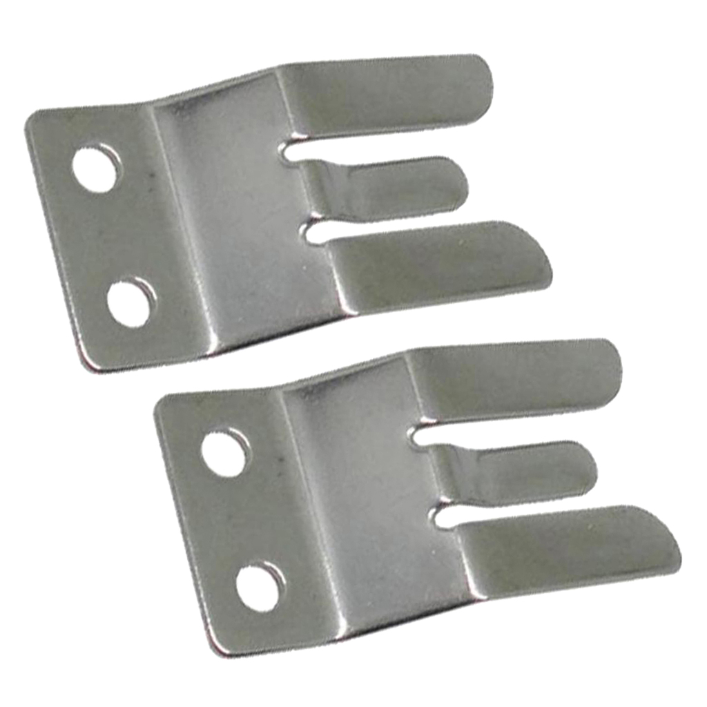 MICROPHONE CLIP 2pcs 304 Stainless Steel One-Piece Pressure Finger Mic Clamp