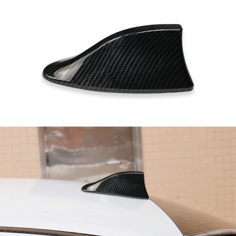 Antenne aileron de requin en Fiber de carbone, Signal aérien pour Renault Megane Modus Laguna Duster Logan DACIA Sandero Fluence Clio Kango