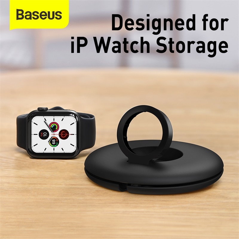 Baseus Cable Organizer Storage Charge Stand Holder for iP Watch Watch Cable Holder Cable Winder for iP Watch 5 4 3 2 1 38mm-44mm