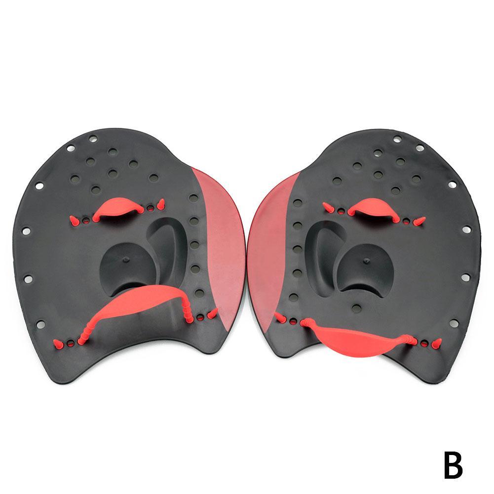 Adjustable Webbed Gloves Hand Paddles For Adult Children Correction Paddles Practice Strokes Swimming Swimming O3W8: B / S