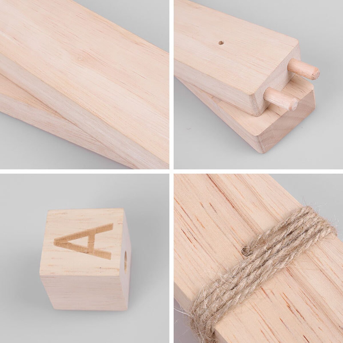 DIY FAMILY Photo Display Wall Hanging Picture Frame Collage with 20 Clips Home Office Decor hanging photo jigsaw puzzle