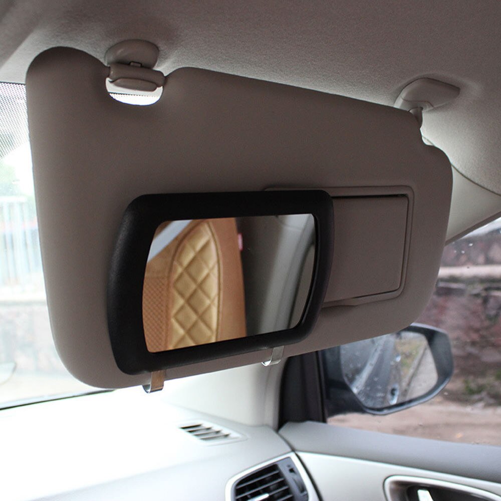 Parasol con Clip para coche, espejo de tocador, sombra solar, espejo cosmético, parasol para coche espejo para visera