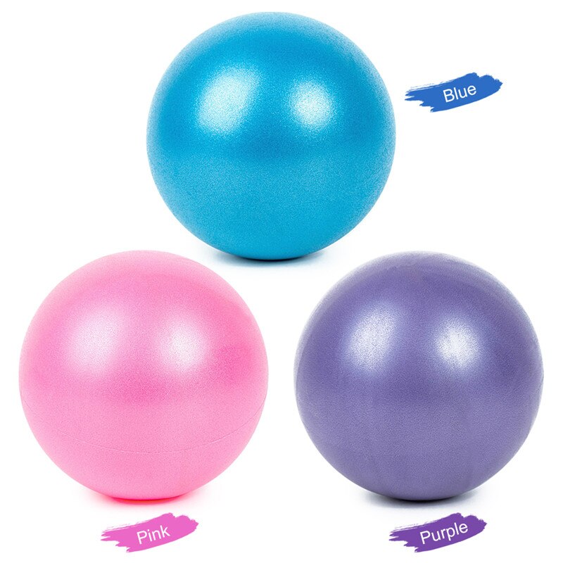 Mini Yoga Pilates Ball Explosion-proof Pvc Fitball for Stability Exercise Training Gym Anti Burst&slip Resistant Straw 25cm