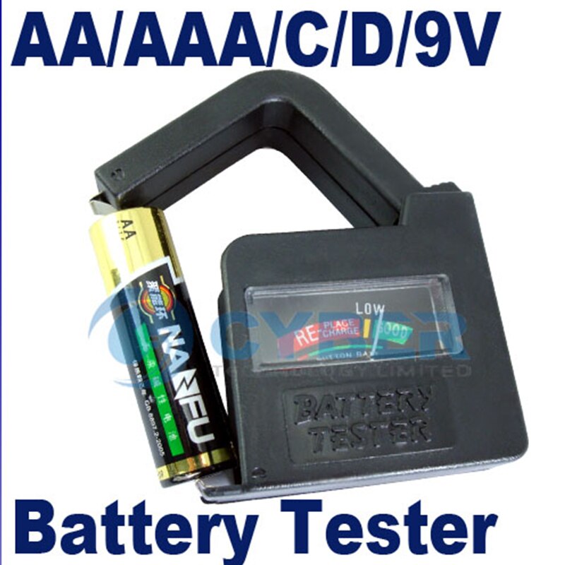 Batterij Tester Batterij Checker Voor C/D/9V/Aa/Aaa/1.5V Lithium Batterij voeding Meetinstrument