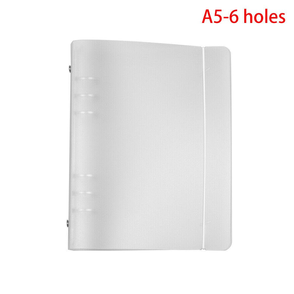 Pp plastskrubbe  a4 b5 a5 a6 a7 gennemsigtigt løvbind bindemiddel notebook indre kerneomslag note bogskal: C
