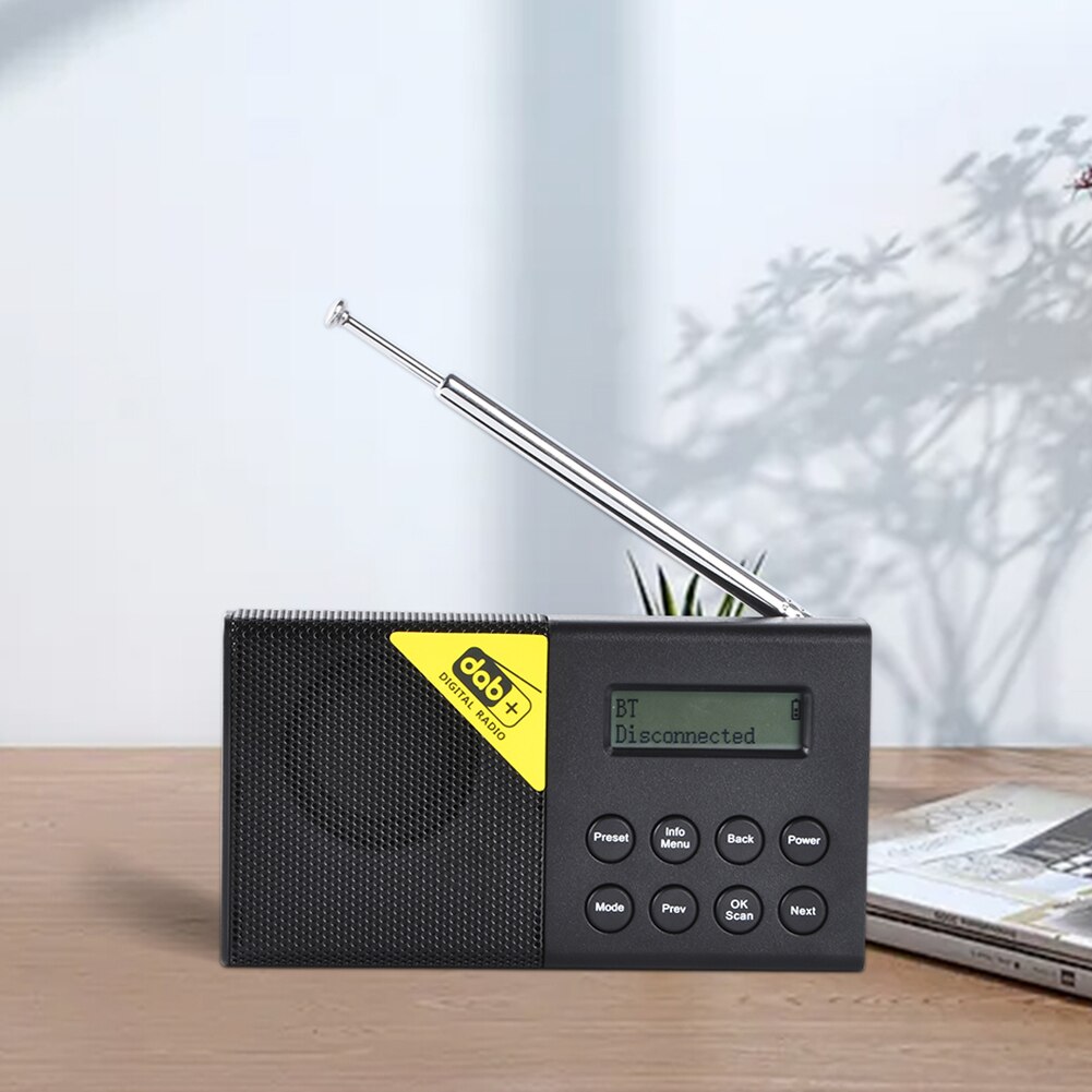 FM Radio Telescopic Antenna Portable Radio Receiver 3.5mm Stereo FM Pocket Radio Player for Elder DAB Alarm Clock Radio