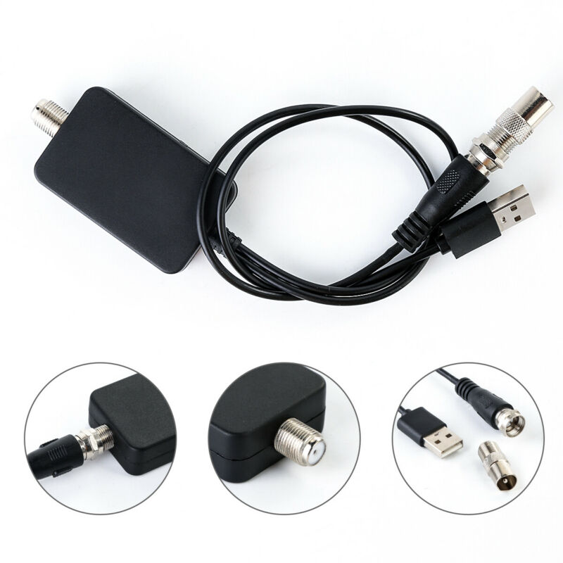 Digital tv signalforstærker booster 172-860 mhz kabel fox antenne kanal 25db