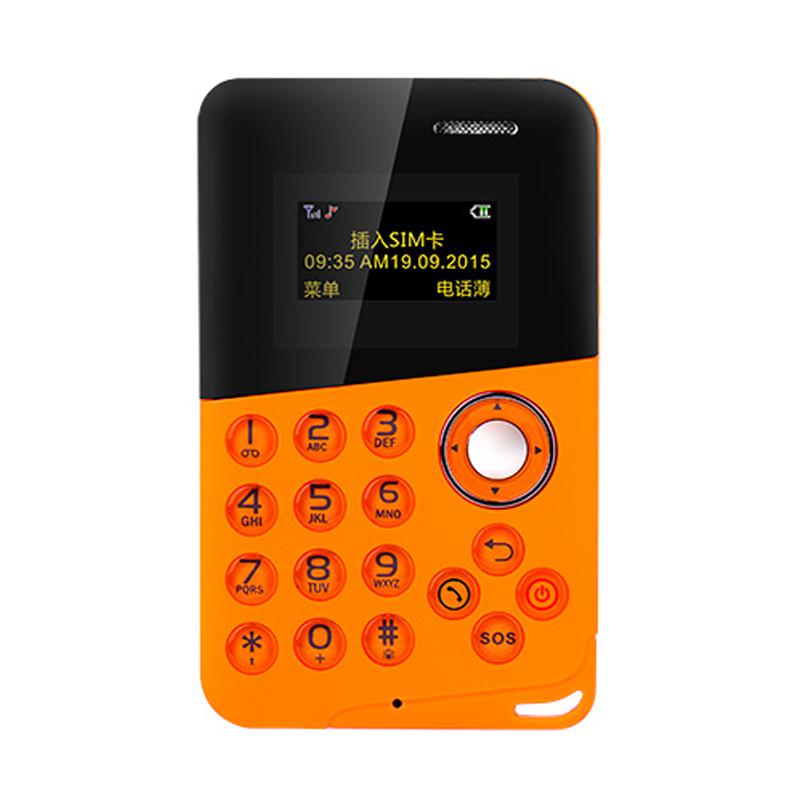 Original Aeku M8 Mini Card Phone Handsfree Bluetooth Message Color Screen Low Radiation Kids Pocket Mobile Phone: 2