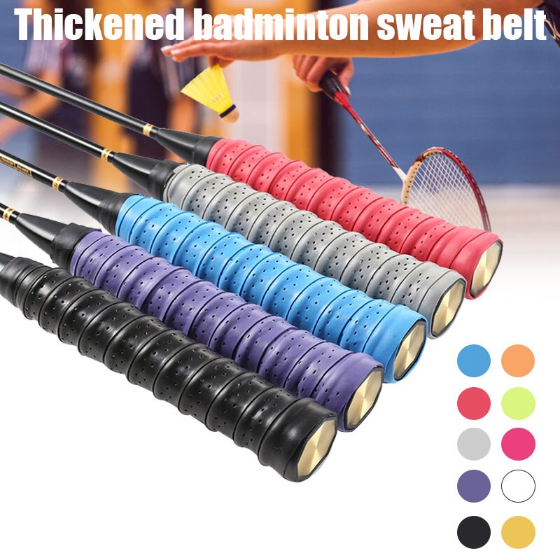 Racket Grip Anti Slip Perforated Super Absorbent Tennis Overgrip Badminton Overgrip Pickleball Overgrip 25mm Wide H7JP