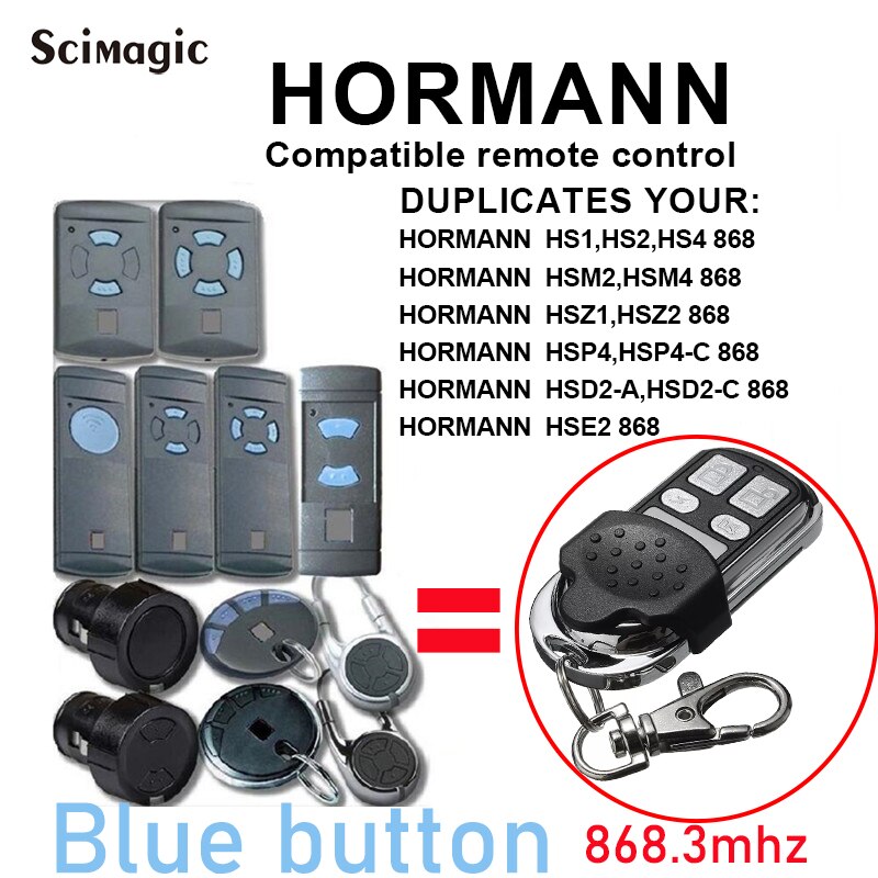 Hormann Garagedeur Opener 868Mhz Hormann HS1,HS2,HS4 Garagedeur Afstandsbediening Replicator Hormann HSE2 Afstandsbediening Voor Gate: SMG-012