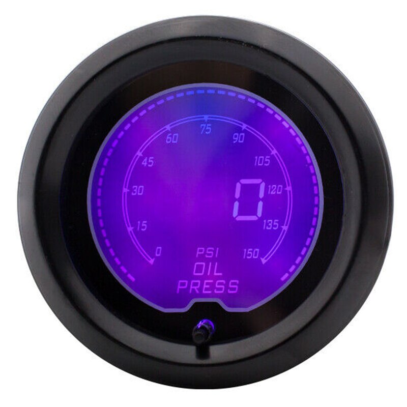 2 inch 52mm Digital LCD Oil Pressure Gauge Indicator 150 PSI with Electric Sensor