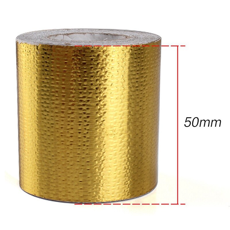 2 inch 33FT Gold Intake Heat Reflective Tape Wrap Self Adhesive High Temperature