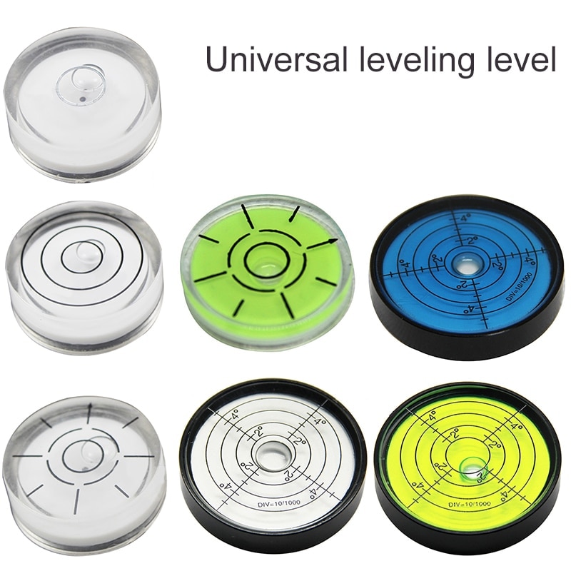 Bubble Spirit Level Circular Mini Horizontal Cardan Level Inclinometer for Telescope Tripod Phonograph Turntable Measuring