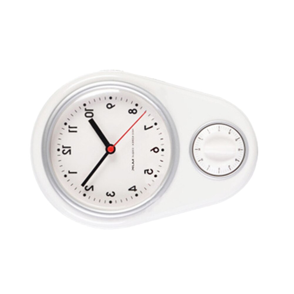 1pc Kitchen Timer Wall Clock Household Timer Modern Style without Battery for Home (Red)