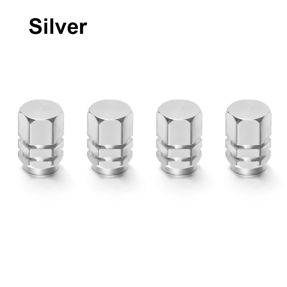 Tapones de neumáticos para rueda de coche, cubiertas de vástago de Llanta de Aleación de aluminio, Airdust, impermeables, para: Silver