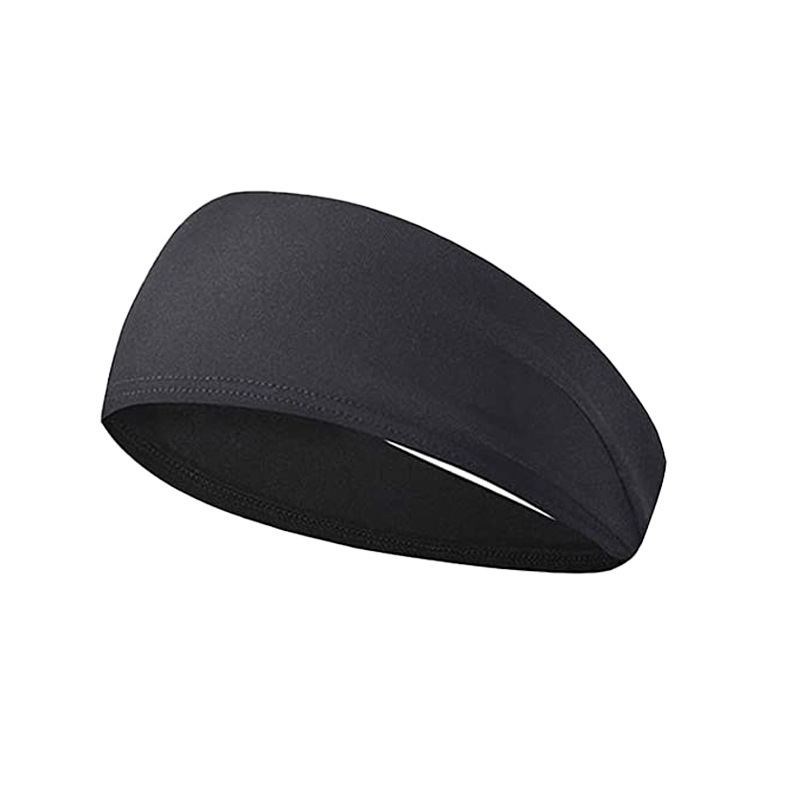 Diadema deportiva para correr, Fitness, banda elástica absorbente para el sudor, ciclismo, correr, tenis, Yoga, gimnasio, banda para la cabeza, vendaje para el cabello para hombres y mujeres: Gris