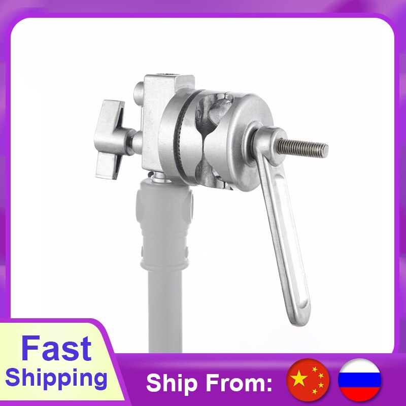 Meking 4-in-1 Voll Metall Griff Kopf Lange Griff Für Boom Arm Verlängerung Pole Kreuz Bar Licht steht schwer Pflicht C-steht Stuido