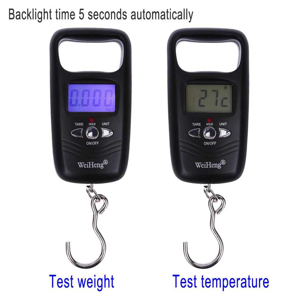 50kg/10g Digital Electric Luggage Scale LCD Display Suitcase Weight Balance Support