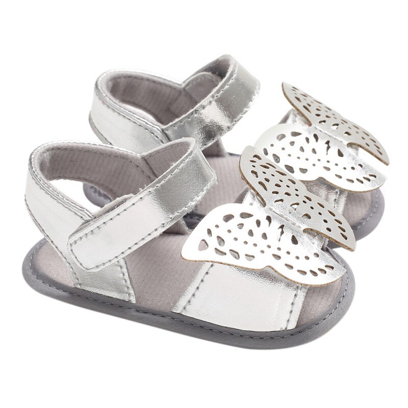 Summer Butterfly Baby Girl Sandals Newborn Baby Shoes PU Butterfly Baby Girl Shoes Princess Sandals