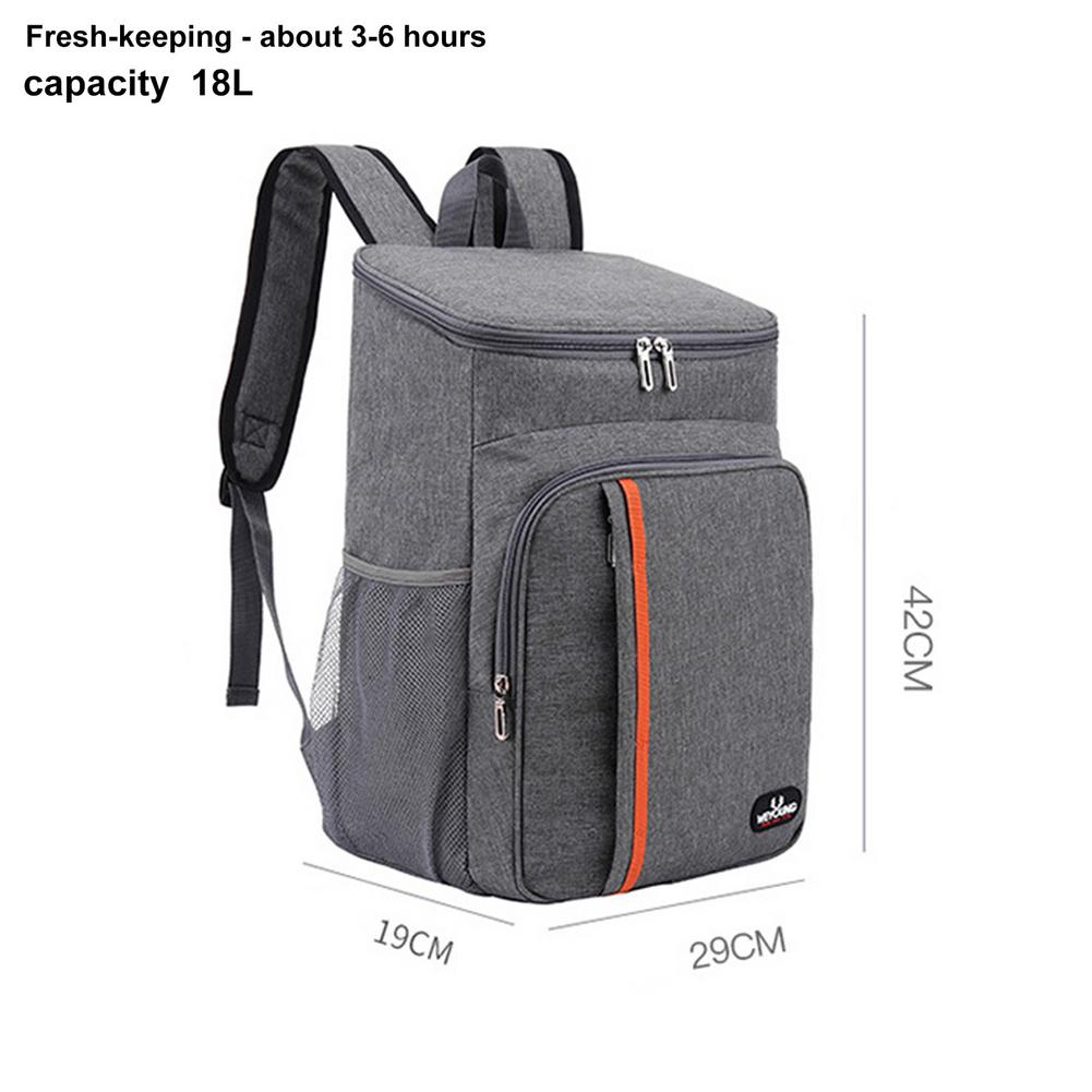 Insulated Bag 18L Large Capacity Cool Warm Insulated Bag Leak Proof Lunch Backpack Thermal Picnic Bag Food Beverage Storage Bag