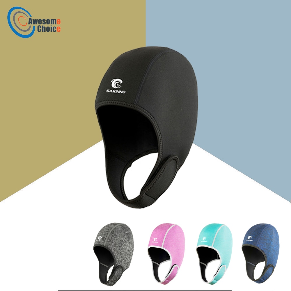 2mm Neoprene Wetsuit Hood Scuba Diving Hood Ear Cover Men Women Youth Bib Dive Cap Surfing Thermal Hood Kayak Snorkel Swim Sail