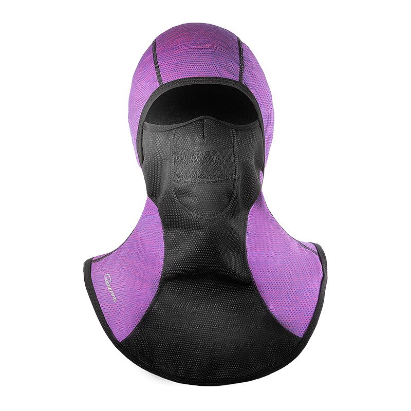 Motorfiets Gezichtsmasker Balaclava Winter Thermische Fleece Gezicht Shield Schedel Gezichtsmasker Moto Ski Biker Met Actieve Koolstof Filters: MK055 Purple