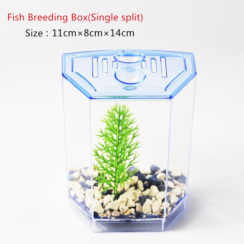 Mini Fish Tank Aquarium Betta Box Transparent Arcylic Fish Breeding Box Double Guppies Hatching Double Layer Incubator