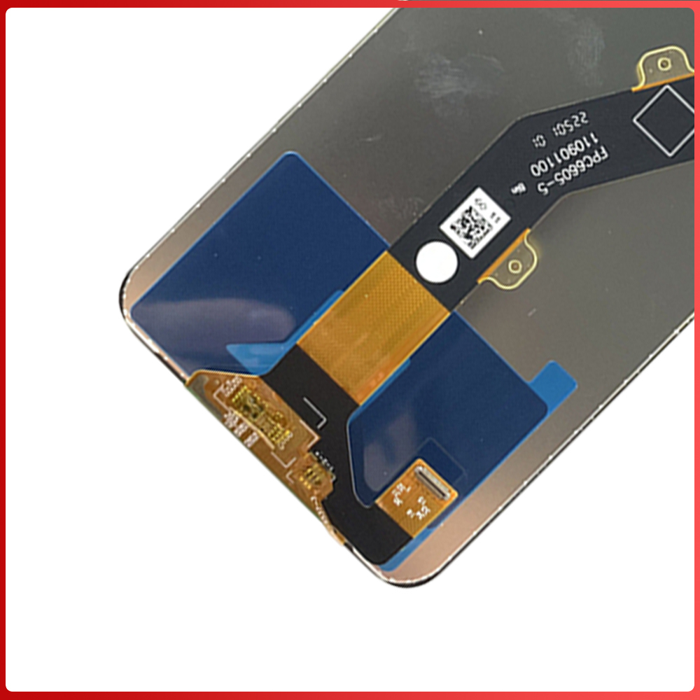 6.6 " til itel  p40 lcd-skærm, berøringsskærm, digitizer-enhed, udskiftning til itel  p662l p662ln -skærmreparation