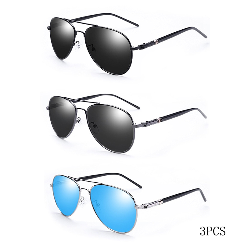 Gafas de sol polarizadas para hombre y mujer, gafas de sol reflectantes de colores, gafas de sol para conducir, lentes piloto unisex Uv400: Ice Blue