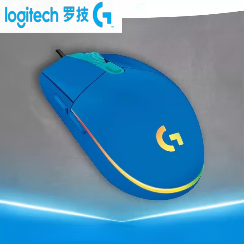 Logitech  g102 -mus, usb-kablet spillmus, 8000 dpi, regnbueeffekt, skjerm, bærbar pc-tilbehør, for pc/mac-datamaskin