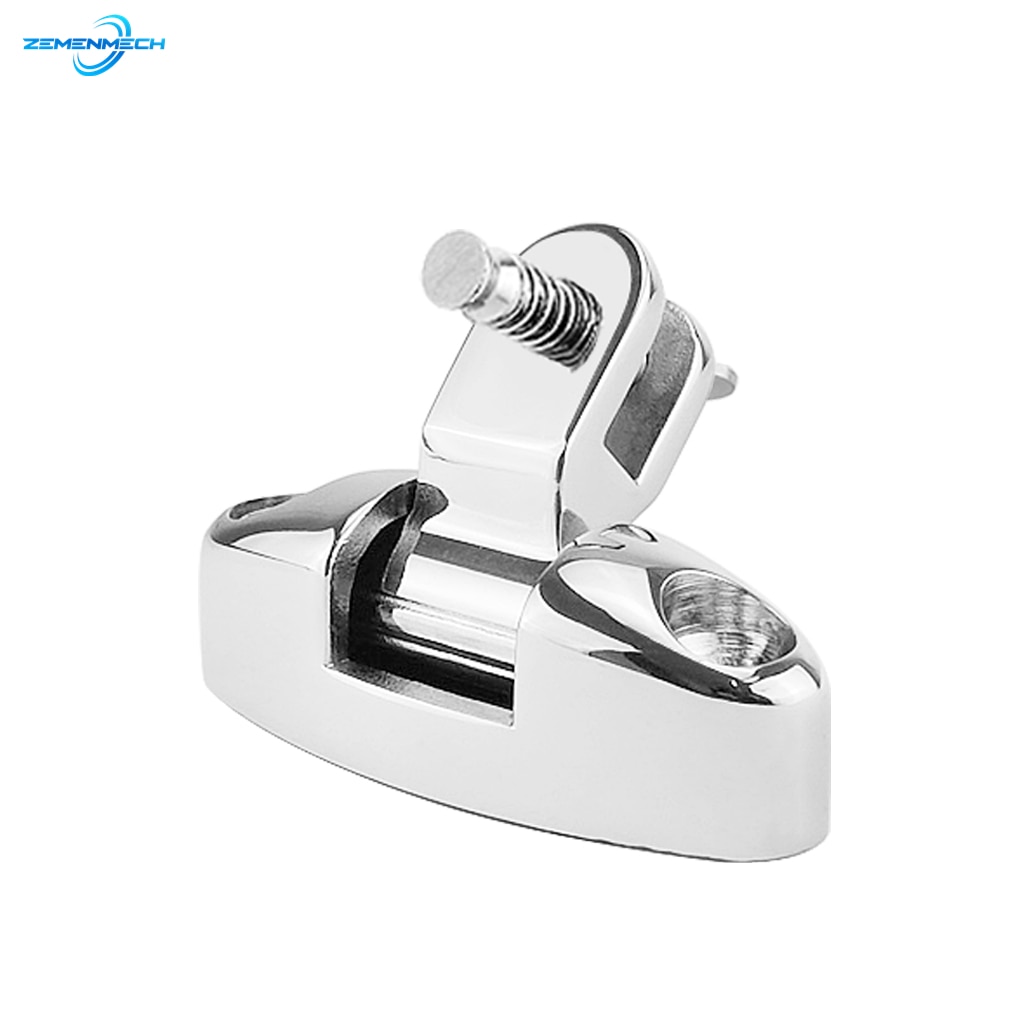 Bisagra de cubierta giratoria de montaje superior para barco Bimini, con almohadilla de goma, pasador de liberación rápida, Hardware marino de acero inoxidable 316, accesorios para barco