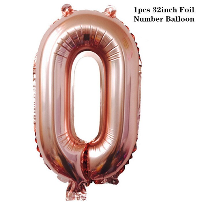Zwarte Latex Ballon Stand Verjaardagsfeestje Decoraties Volwassen Anniversaire Globos Bruiloft Ballon Boog Nieuwjaar Ballon Helium Ballon: 1pcs-32inch R6-No.-0