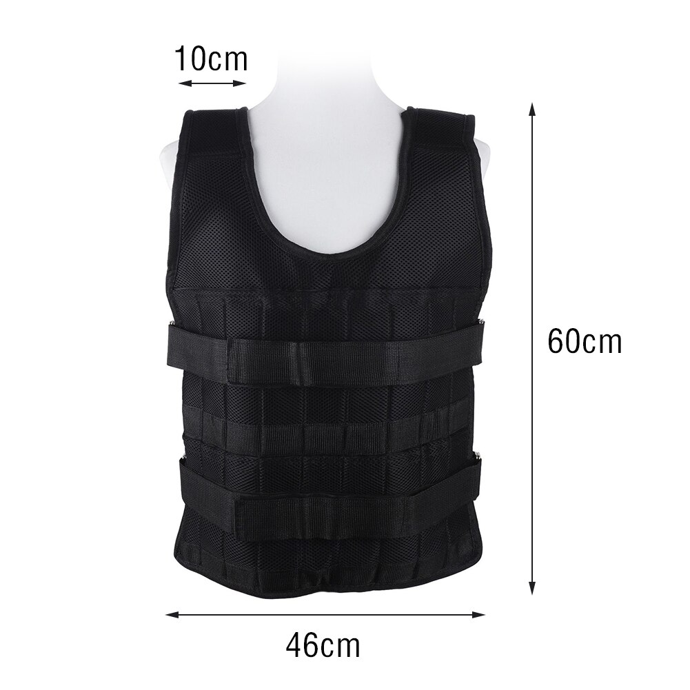 Chaleco con peso de carga de 20/40KG, chaqueta, ropa de arena para boxeo, entrenamiento con pesas, equipo de gimnasio ajustable