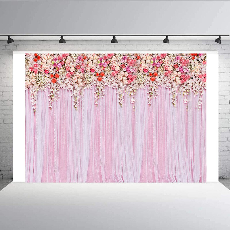 1Pc Realistic 3D Flower Wall Backdrop Wedding Party Photography Background Photo Studio Props: Style 8