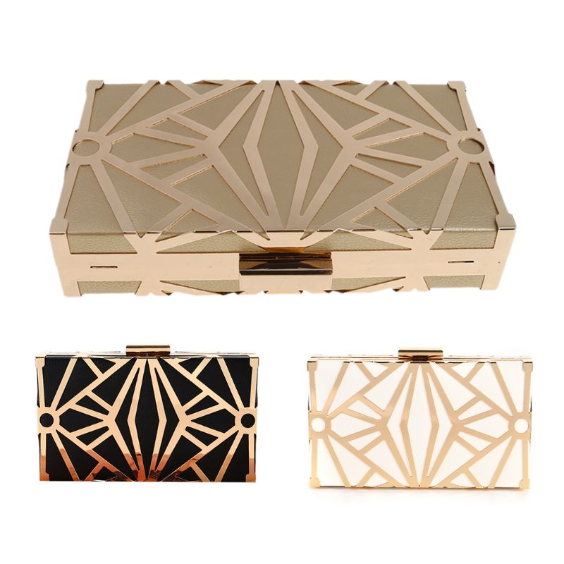 Geometrische Geometrische Frauen Clutch Tasche Box Abend Partei taschen Kette Schulter Geldbörse Abend Tasche Für Neue Jahr Weihnachten geldbörsen