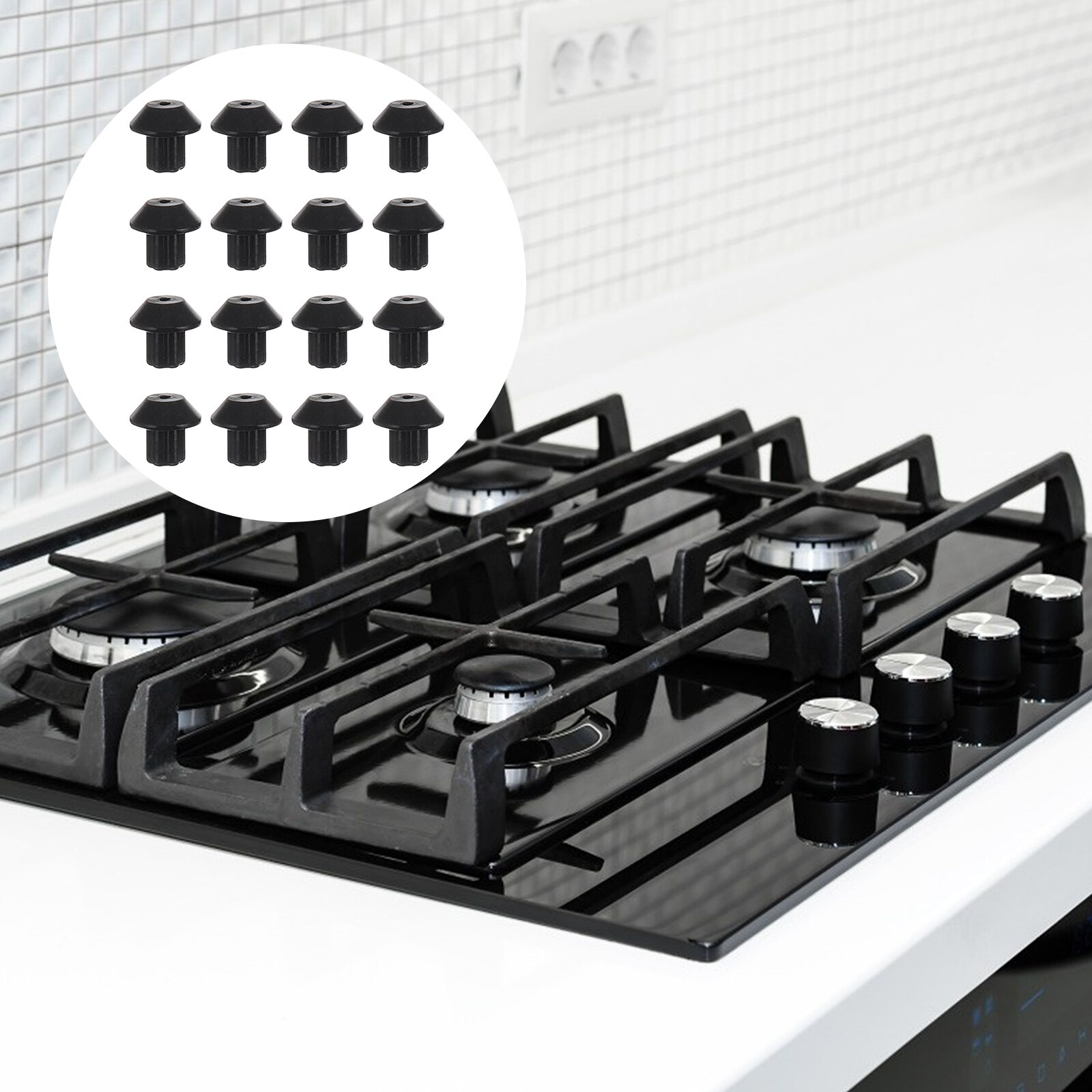 48 PCS Gas Range Burner Grate Foot Compatible for WB2K101 Stove Burner Foot