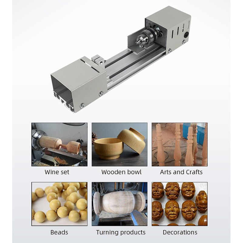 Mini lathe tools DIY Woodworking Mini Lathe Machine Grinding Polishing Beads Wood Drill Rotary Tool for Buddha Pearl